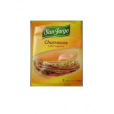 CHURRASCO SAN JORGE VACUNO 120 G CAJA 3 KG (25 UNIDADES)